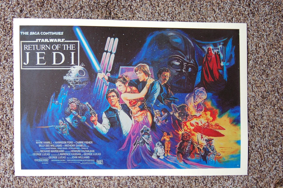 Return of the Jedi Movie poster Lobby Card #6 Mark Hamill - Harrison Ford  - Image 1 of 1