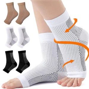 Compression Sleeve Support PLANTAR FASCIITIS Foot Pain Valgus Heel Ankle Socks - Picture 1 of 21