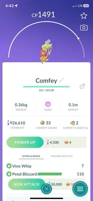 Comfey Hawaii Pokemon PoGo Trade *Read Description* Safe and Fast - Image 1 of 2