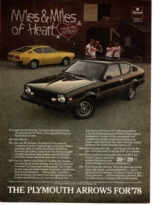 1978 Plymouth Arrow Vintage Print Ad (green b - Picture 1 of 1
