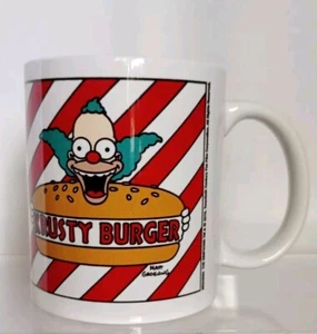 The Simpsons Krusty Burger Mug Excellent Condition - Picture 1 of 4