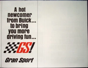 1965 Buick Skylark Gran Sport Wildcat Riviera Mailer Sales Brochure Original - Picture 1 of 5