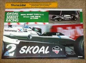 PÓSTER ORIGINAL 1985 INDYCAR - SKOAL BANDIT ÁGUILA COSWORTH Tom Sneva y Ed Pimm - Imagen 1 de 2