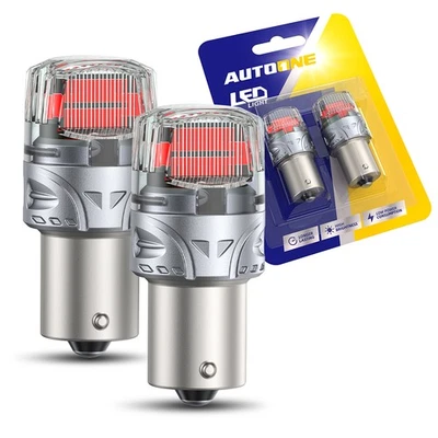 CANBUS 1156 7506 Red LED Brake Tail Light Bulbs for Mercedes-Benz Error Free - Image 1 of 4