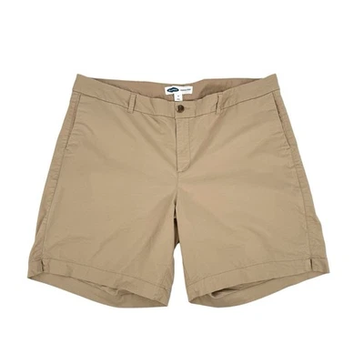 Pantalones Cortos Old Navy Everyday Para Mujer Talla 18 Caqui Elastizados Algodón Clásicos Foto 1 de 4