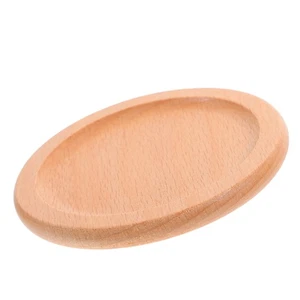 Beech Coasters Coffee Table Decor Home Decorations for Living Room Cup Drink - Picture 1 of 12