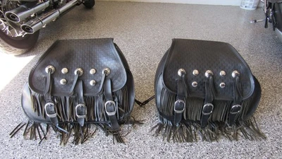 Vintage Harley Davidson Heritage Softail Springer Saddle Bags 2000 to 2006 - Image 1 of 4