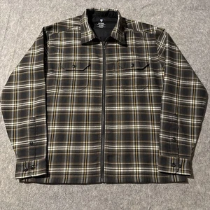 Kuhl Mens XL Shirt Jacket Full Zip Plaid Long sleeves Pockets Shacket Outdoors - Picture 1 of 8