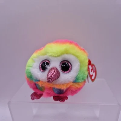  Ty Puffies Owen The Multicoloured Bird Beanie Ball 3.5 Inch Plush toy 2022 - Image 1 of 4