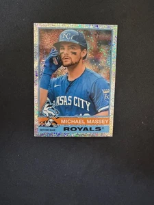 2025 Topps Heritage - Michael Massey #99 cromo plata refractor brillante - Imagen 1 de 2