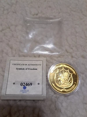 History of America Pledge Of Allegiance Commemorative Coin America's Mint 1924! - Image 1 of 4