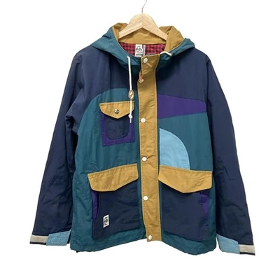Подлинный CHUMS - синий зеленый темно-синий мульти Мужская легкая куртка - Изображение 1 из 4