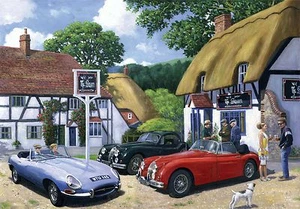 Jaguars Meet at Pub small steel sign 200mm x 150mm - Picture 1 of 1