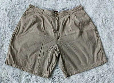 Pantalones Cortos Para Hombre Vintage Bugle Boy Talla 36 Beige Caqui Chino Plisados Informales Foto 1 de 4