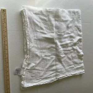 Aden & Anais White Cotton Muslin Baby Swaddle Blanket 38 X 40 No Rips Stains - Picture 1 of 4