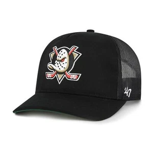 '47 Brand Cap NHL Anaheim Ducks Mesh '47 Hitch Baseball Trucker Logo Stick - Picture 1 of 6