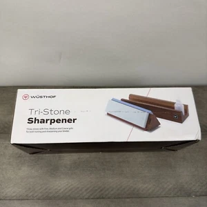 Williams Sonoma Wüsthof 240/1000/3000-Grit Tri-Stone Sharpener OB NIB - Picture 1 of 12
