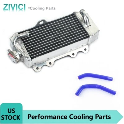 Radiador + Manguera Azul Para Yamaha Yz 85 YZ85 2002-2021 2005 2006 2007 2008 Aluminio Foto 1 de 4