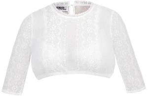 Dirndlbluse Gustina-Nova halbarm creme MarJo Dirndlblude hochgeschlossen - Bild 1 von 27