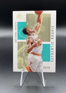 2002-03 SP Game Used Edition Authentic Rookie /50 Chris Owens #143 Texas RARE - Picture 1 of 2
