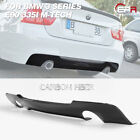 For Bmw E90 335i M-tech Carbon Fiber Rear Bumper Diffuser Lip (twin Exhaust)