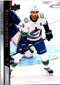 2020-21 Upper Deck Brandon Sutter #638 Vancouver Canucks - Picture 1 of 2