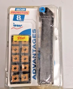 ISCAR: Drehwerkzeughalter / 10er Pack Wendeplatten - PQLNR 16-4, 3601668, QNMG 432-TF - Bild 1 von 2