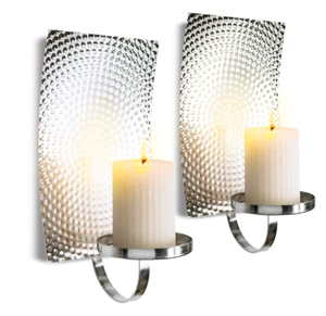 2er Set Wandleuchter, silber - Bild 1 von 1