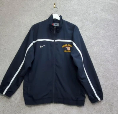 Vintage Cedar Crest College Nike Team Jacket Men's Medium Black Basketball - Image 1 of 4