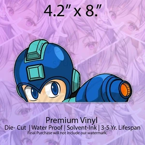 Megaman Retro Clásico Videojuego Peeker pegatina vinilo calcomanía parachoques coche pegatina - Imagen 1 de 2