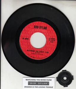 BOB DYLAN  Watching The River Flow 7" 45 rpm record RARE! + juke box title strip - Picture 1 of 3