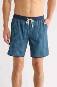 NUEVO $68 Fair Harbor Anchor 8 pulgadas corto de natación con forro incorporado - azul marino Neptuno - Imagen 1 de 5