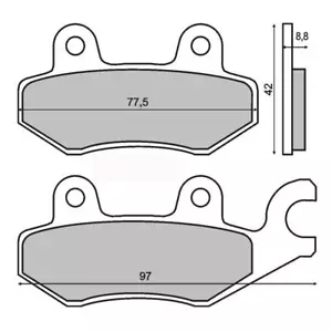 pastiglie freno posteriori SILENCE S01/S02/S02 LS Electric / Seat mo - Imagen 1 de 1