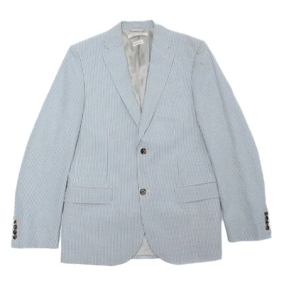 Blazer de algodão listrado azul claro MARC JACOBS 1,2 mil dólares tamanho: M - Imagem 1 de 4