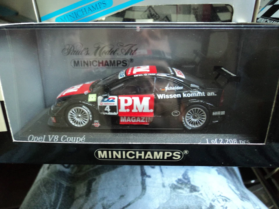 Minichamps 1/43 Opel V8 Coupe DTM 2001 #4 T. Scheider - Immagine 1 di 1