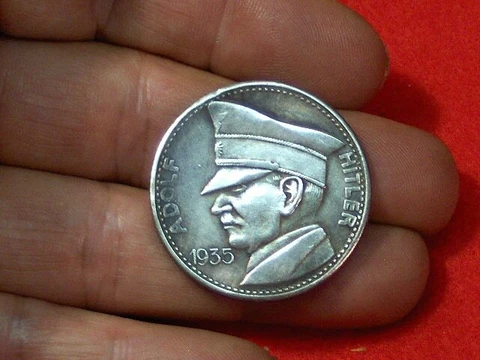 1935 5 REICHSMARK GERMAN FUHRER WWII COMMEMORATIVE COIN Cover