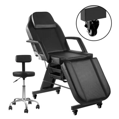 Silla de tatuaje silla facial para cliente silla de belleza artista cama spa Foto 1 de 4