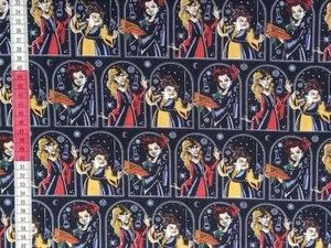 Disney Hocus Pocus Night Sky Fat Quarter 100% Cotton Fabric Halloween - Picture 1 of 1
