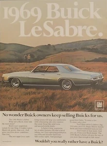 1969 Buick LeSabre 4D V8 350 Car Automobile Print Ad Magic Mirror Acrylic Finish - Picture 1 of 1