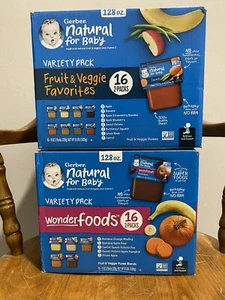 Gerber Baby Food 2nd Food Variety Pack Fruits & Veggies - Picture 1 of 1