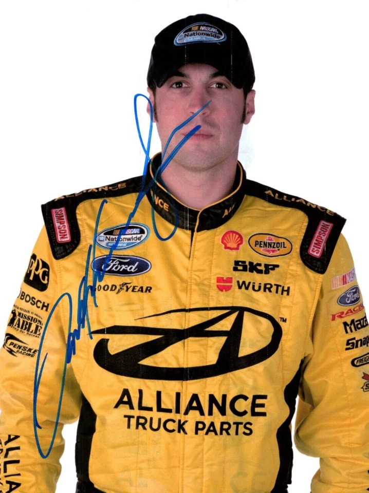 Sam Hornish Jr Nascar Racing Indy Car Signed Autographed 8x10 Photo COA 2 - Image 1 of 1