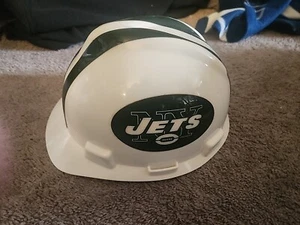 NY JET VINTAGE LOGO CONSTRUCTION HELMET - Picture 1 of 5