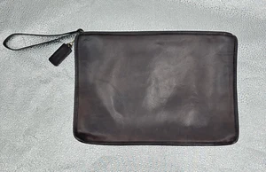 vintage 70s COACH purse bag wrist strap brown made in new york leather RARE - Picture 1 of 16