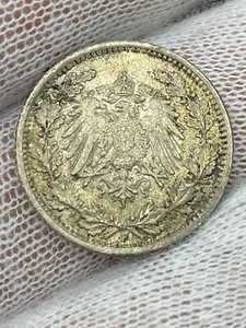 1918 F Germany 1/2 Mark - Picture 1 of 2