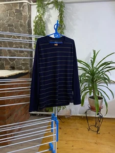Icebreaker Merino 200 Azul Rayas Hombre Manga Larga Talla L - Imagen 1 de 10