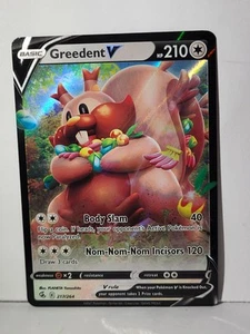 Greedent V 217/264 Ultra Rare Fusion Strike Pokemon TCG - Picture 1 of 8