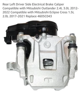 Rear Left Driver Side Brake Caliper Mitsubishi Outlander 2012-2022, 4605C043 New - Picture 1 of 6
