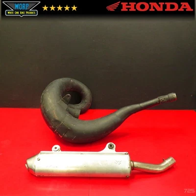 CÁMARA DE EXPANSIÓN TUBO CABEZAL ESCAPE HONDA CR500R 1989 PRO CIRCUITO + SILENCIADOR Foto 1 de 4