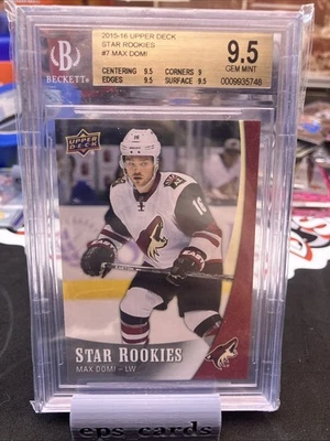 Max Domi BGS 9.5+: 2015-16 Upper Deck Star Rookies #7 - Image 1 of 2