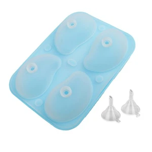 Nonstick Mangoes Shape Silicone Molds 4 Cavity For Chocolate Crafting Parties - Picture 1 of 8